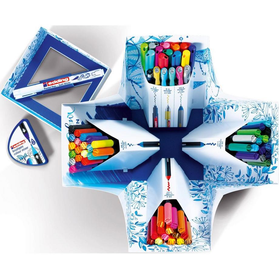 Edding EDDING Brushpen 1340 Color Happy Box, 69 Stück  