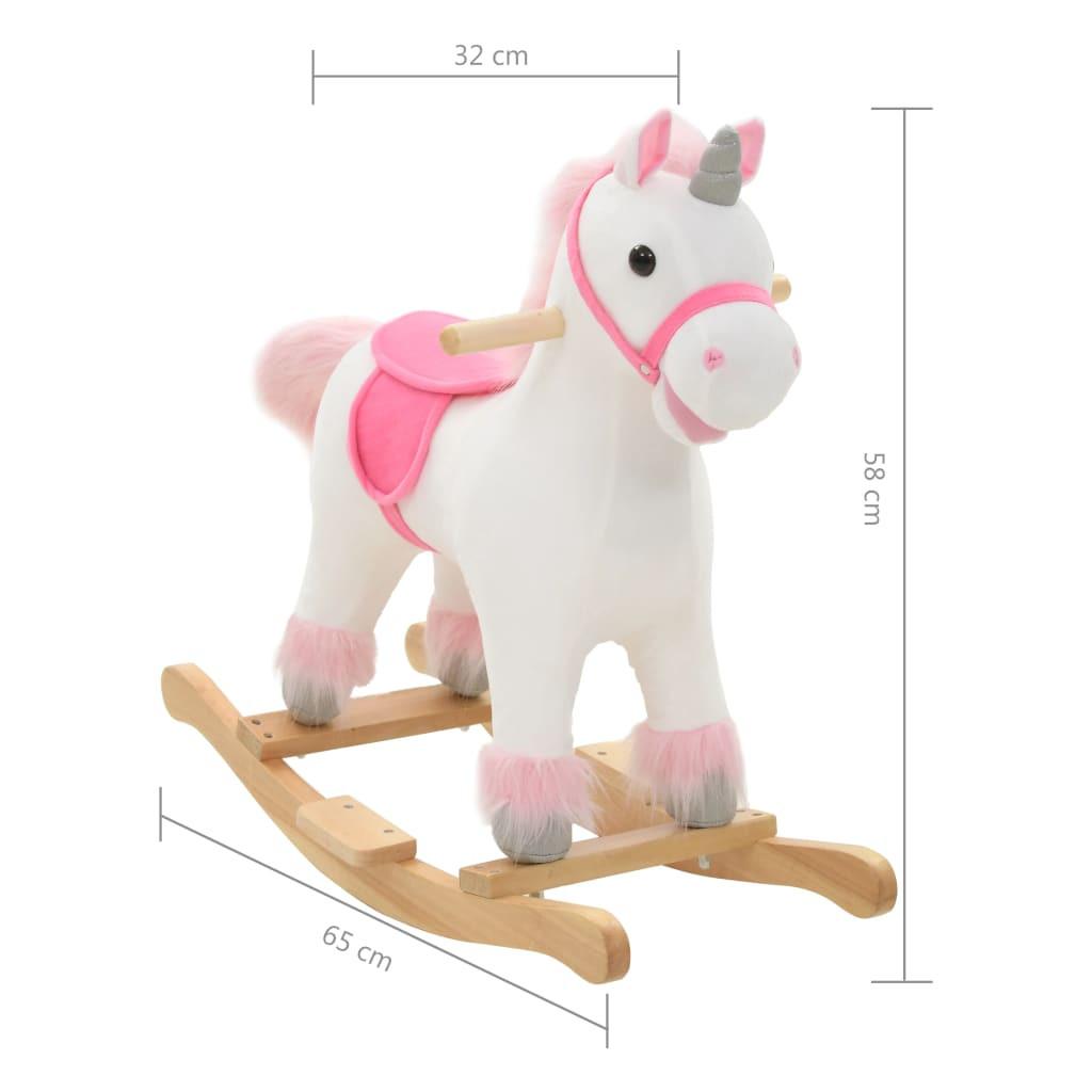 VidaXL  unicorno a dondolo Peluche 