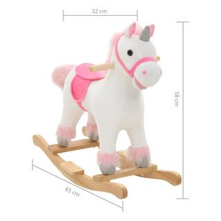 VidaXL  Licorne à bascule peluche 