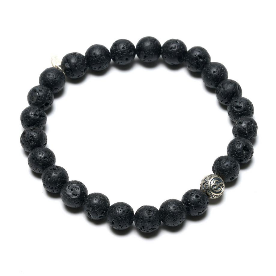 Balibay  Kiro  Armband mit Vulkansteinen und 925 Silber 