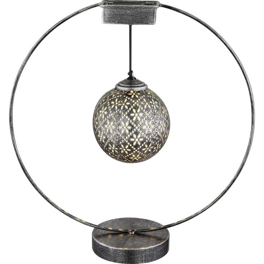 mutoni Luce solare in metallo argento antico LED  