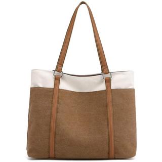 Only-bags.store  Sac à main Sac à bandoulière Toile Casual Grand Sac Shopper Élégant pour le travail Scolaire de Bureau 