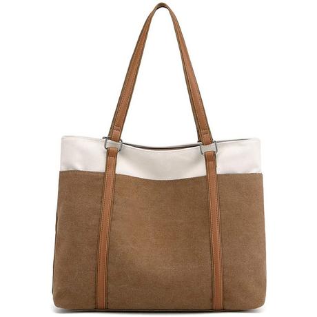 Only-bags.store  Sac à main Sac à bandoulière Toile Casual Grand Sac Shopper Élégant pour le travail Scolaire de Bureau 