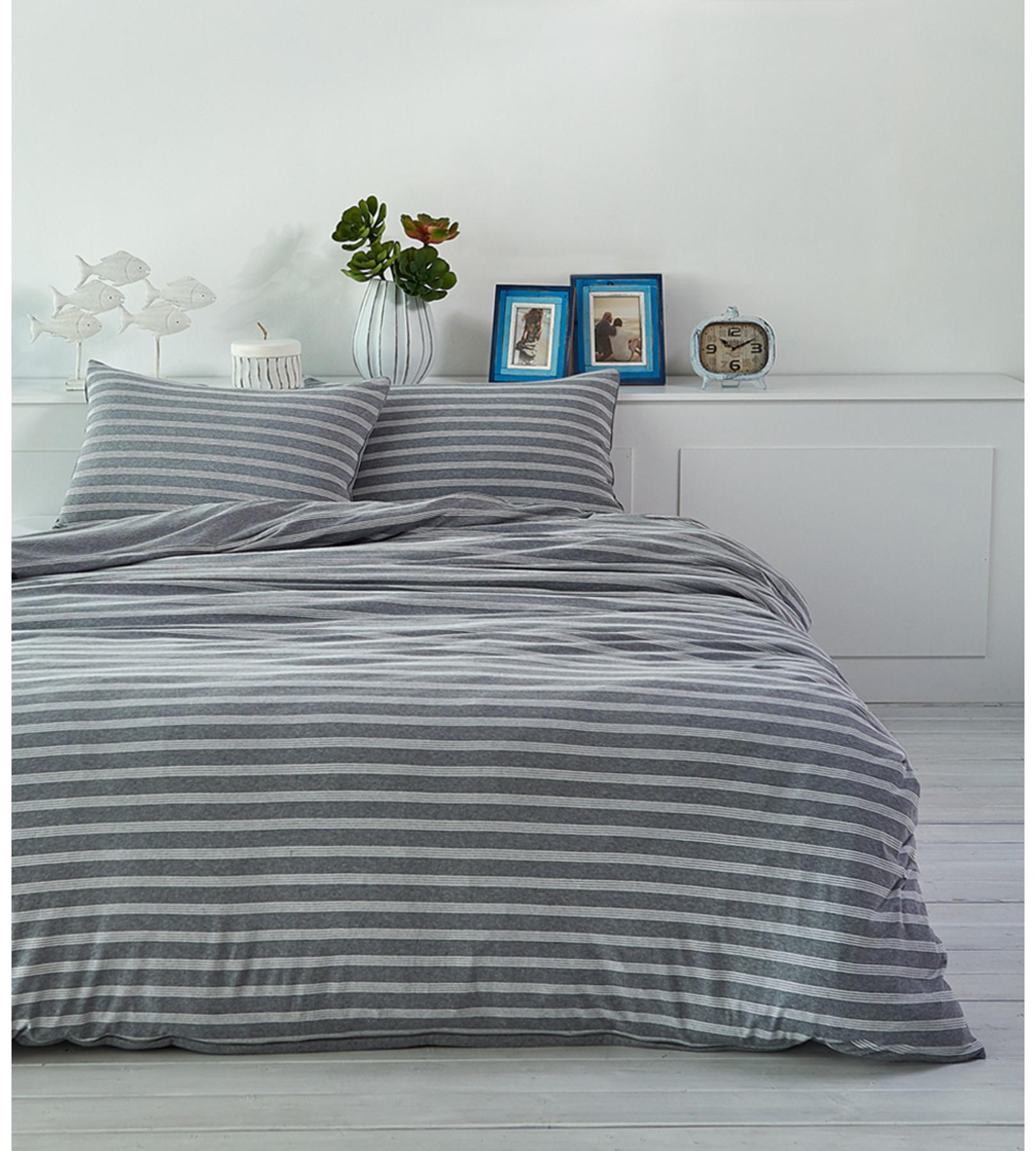 Living Home Melange Jersey Double Face Set de linge de lit  