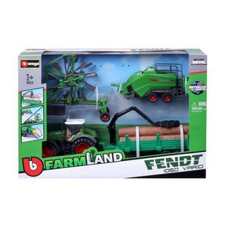 bburago  Farmland Traktoren Set Fendt 1050 Vario mit Schwungrad 