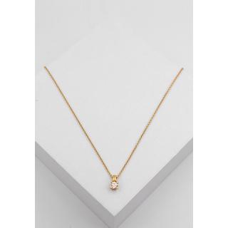 MUAU Schmuck  Anhänger 4-Griff-Fassung Diamant 0.30ct. Gelbgold 750 