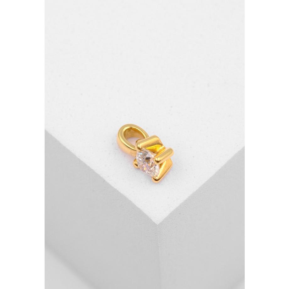 MUAU Schmuck  Anhänger 4-Griff-Fassung Diamant 0.30ct. Gelbgold 750 