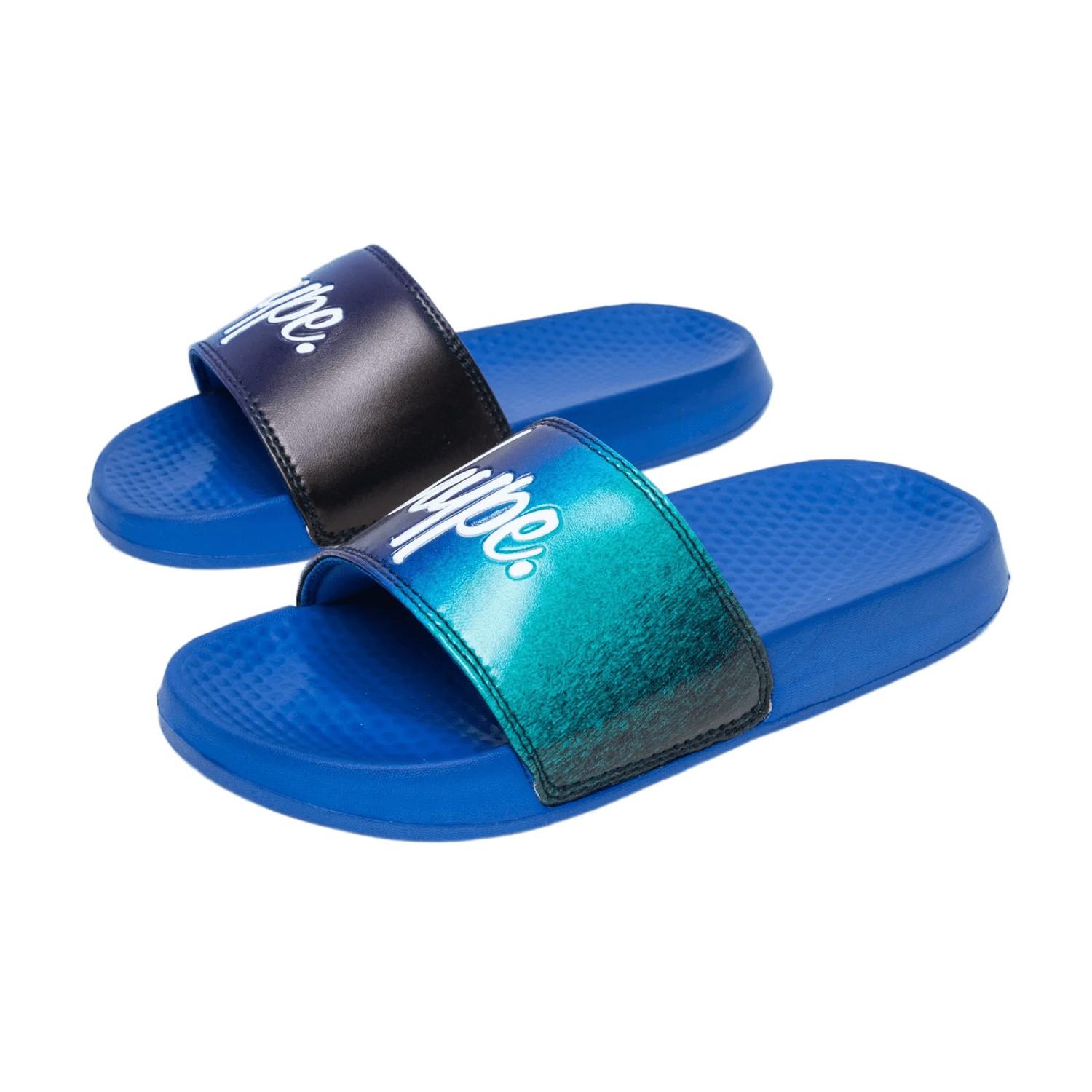 Image of Badesandale Speckle Fade, Schrift Unisex Blau 28