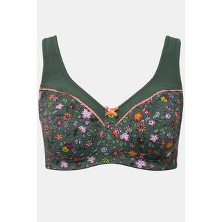 Ulla Popken  Soutien-gorge de maintien avec mélange de motifs, sans armatures – bonnet C - F 