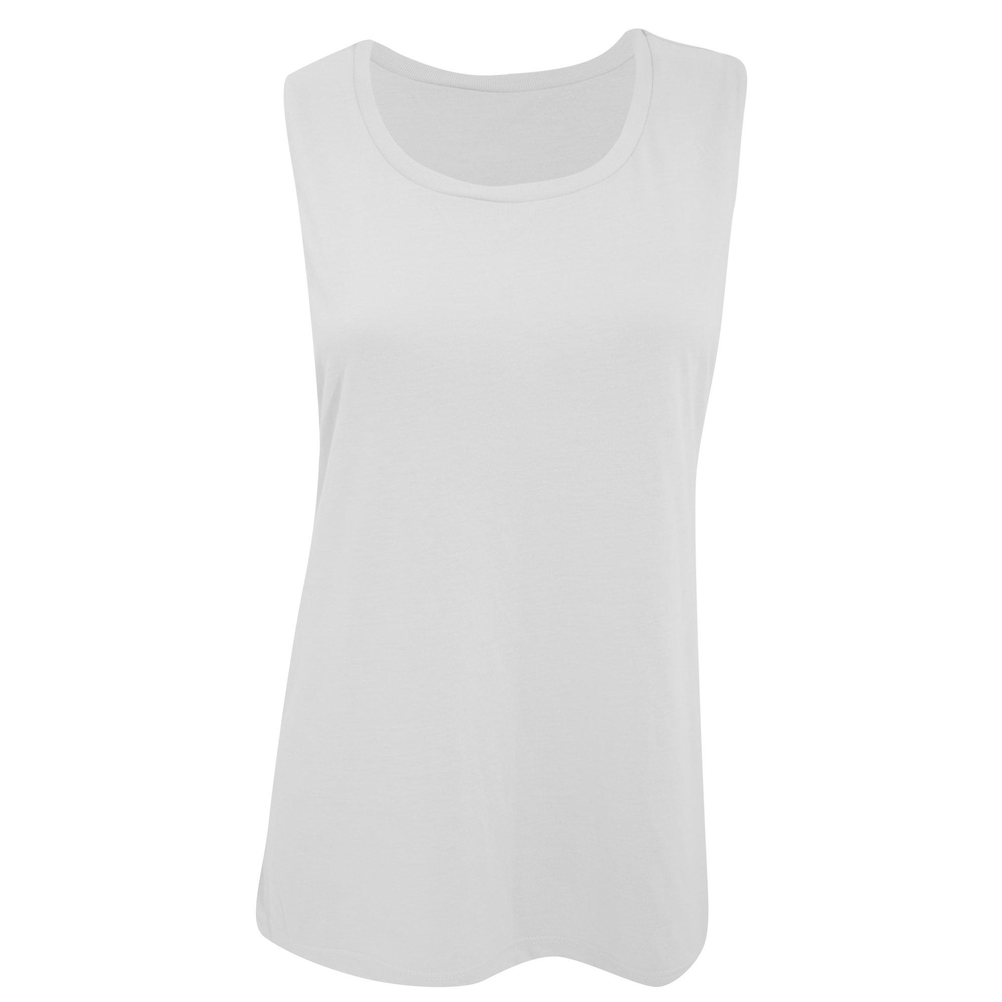 Image of Bella Top Mit Rundhalsausschnitt, Ärmellos Unisex Weiss XL