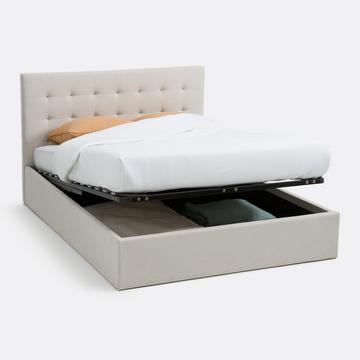 Kastenbett Gennie mit hochklappbarem Lattenrost