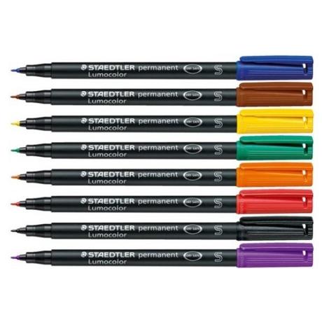 STAEDTLER Staedtler Feutres permanents Lumocolor /313 WP8 assortiment contenu 8 pcs  