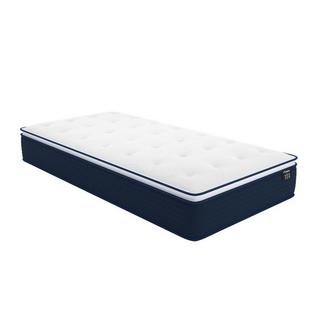 Ysmée Ensemble 90 x 190 cm sommier coffre blanc + matelas ressorts ensachés et surmatelas intégré ép.24cm - ALTIER de YSMÉE  