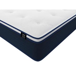 Ysmée Ensemble 90 x 190 cm sommier coffre blanc + matelas ressorts ensachés et surmatelas intégré ép.24cm - ALTIER de YSMÉE  