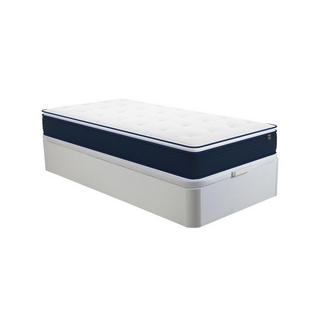 Ysmée Ensemble 90 x 190 cm sommier coffre blanc + matelas ressorts ensachés et surmatelas intégré ép.24cm - ALTIER de YSMÉE  