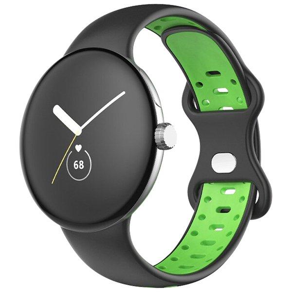 Image of Google Pixel Watch Armband Schwarz/ Grün