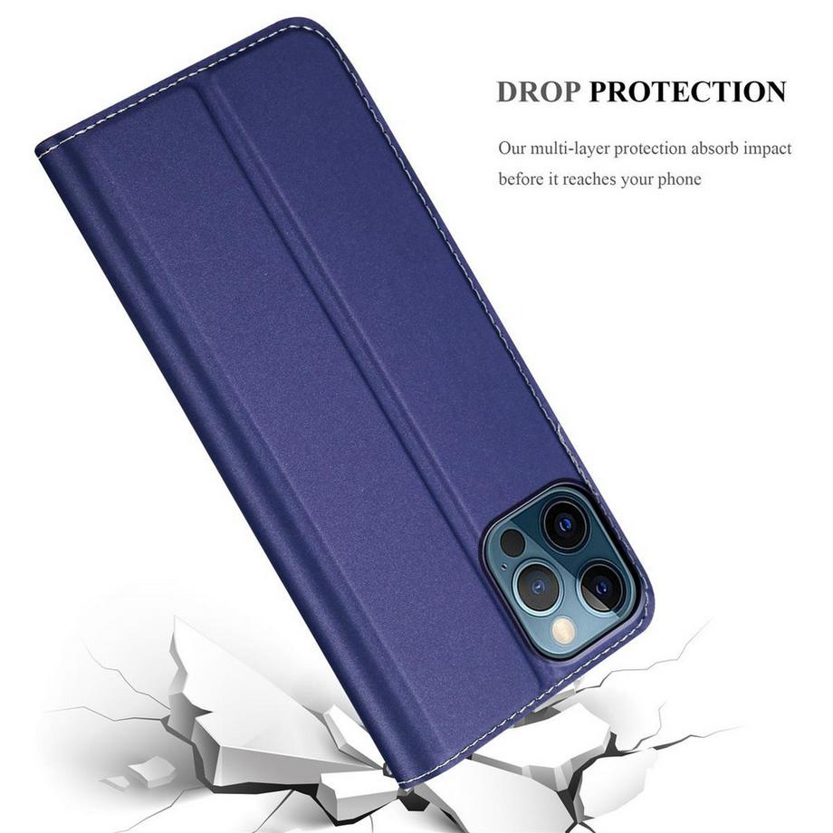 Cadorabo  Hülle für Apple iPhone 12  12 PRO Magnetverschluss, Kartenfach 