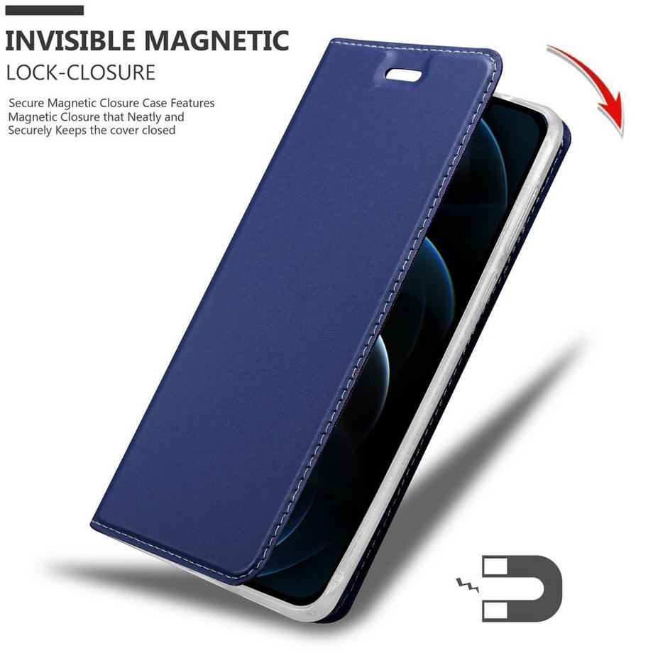 Cadorabo  Hülle für Apple iPhone 12  12 PRO Magnetverschluss, Kartenfach 