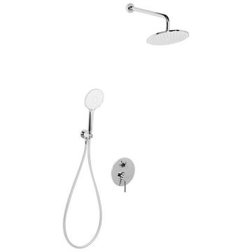 Set doccia da incasso con soffione a pioggia en Ottone Moderno PUELO