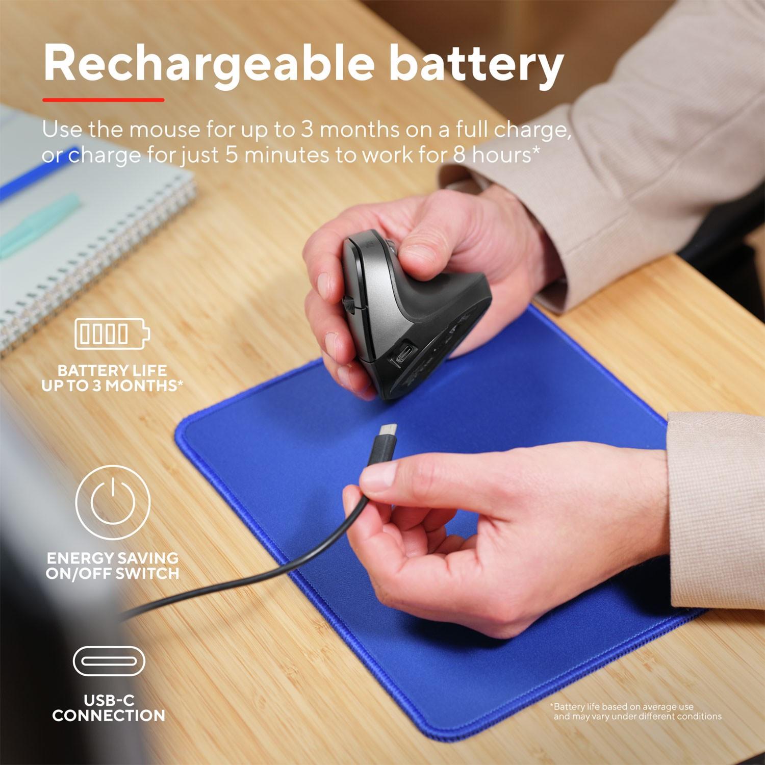 Trust  Bayo II kabellose ergonomische Maus 