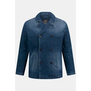 JP1880  Veste caban en jean, double rangée de boutons 