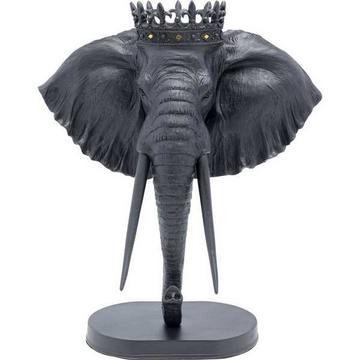 Objet déco Elephant Royal noir 57