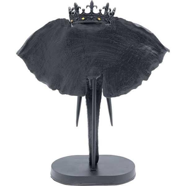 KARE Design Oggetto decorativo Elephant Royal nero 57  