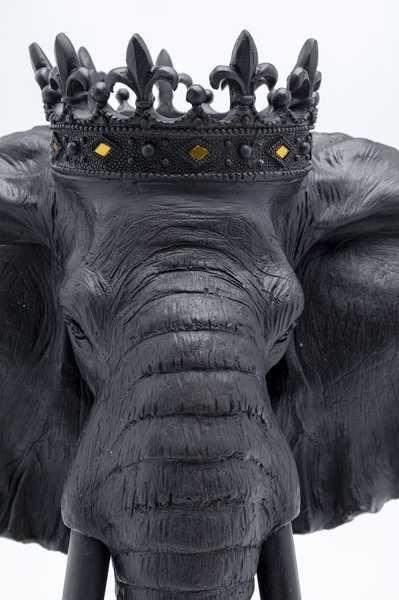 KARE Design Oggetto decorativo Elephant Royal nero 57  