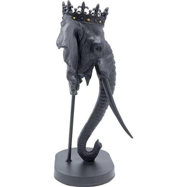 KARE Design Oggetto decorativo Elephant Royal nero 57  