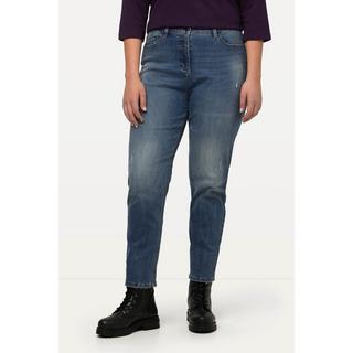 Ulla Popken  Mom jeans termici con elasticizzazione e cintura comoda 