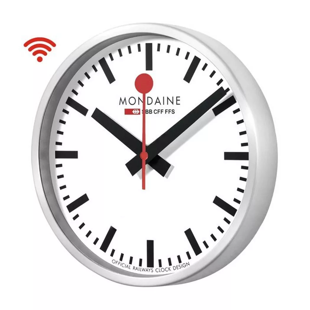 Mondaine - Stop2Go SBB MSM.25S11 Smart Wand Clocks, One Size