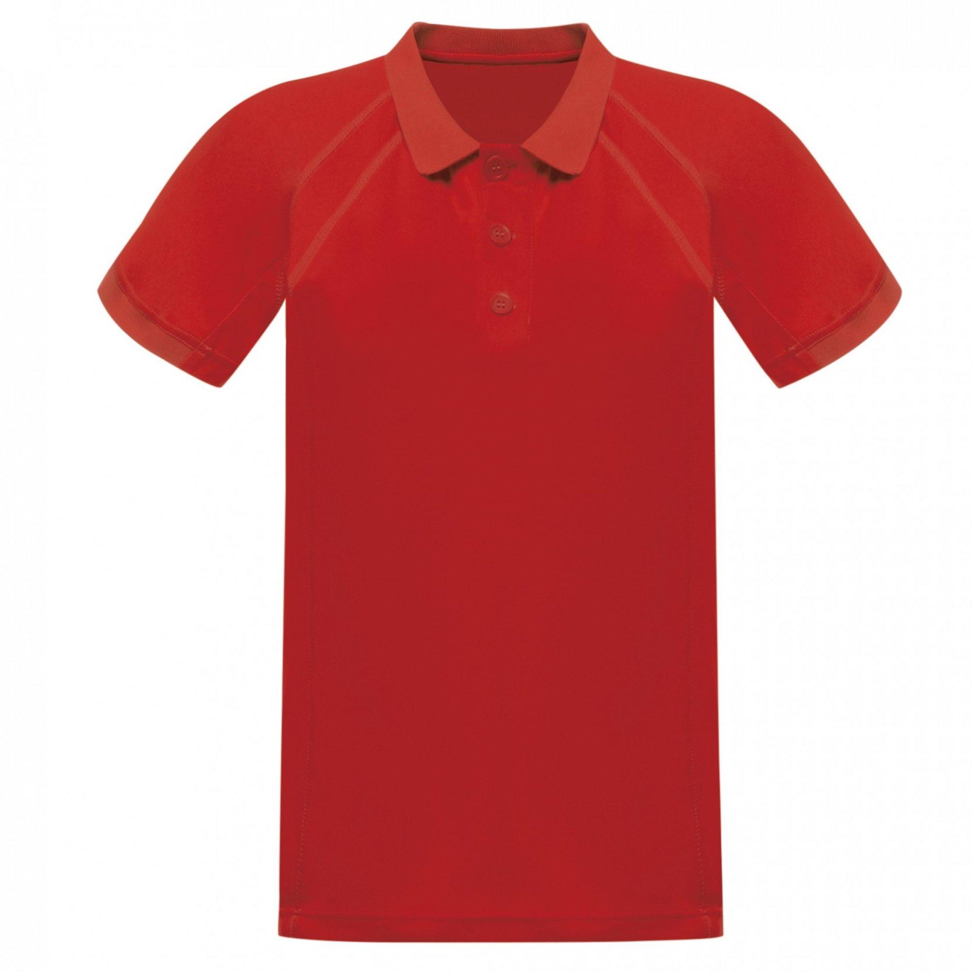 Image of Hardwear Coolweave Kurzarm Polo Shirt Herren Rot Bunt S