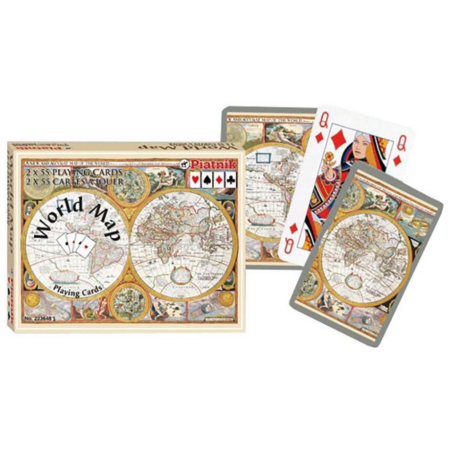 Designkarten Bridge, World Map