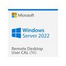 Microsoft  Windows Server 2022 Remote Desktop Services (RDS) 50 user connections - Clé licence à télécharger - Livraison rapide 7/7j 