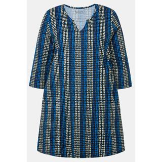 Ulla Popken  Longshirt, A-Linie, Tunika-Ausschnitt, 3/4-Arm 