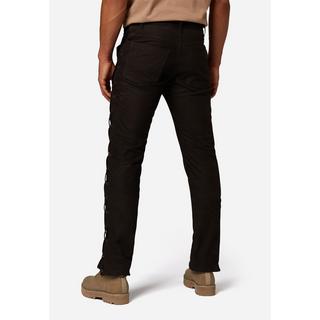 RICANO  Lederhose S/L RT-101, Lederjeans mit Schnürungen - 5-Pocket Optik aus Wildleder 