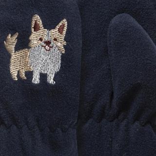 isotoner Moffole in Pile Ricamo Gatto  