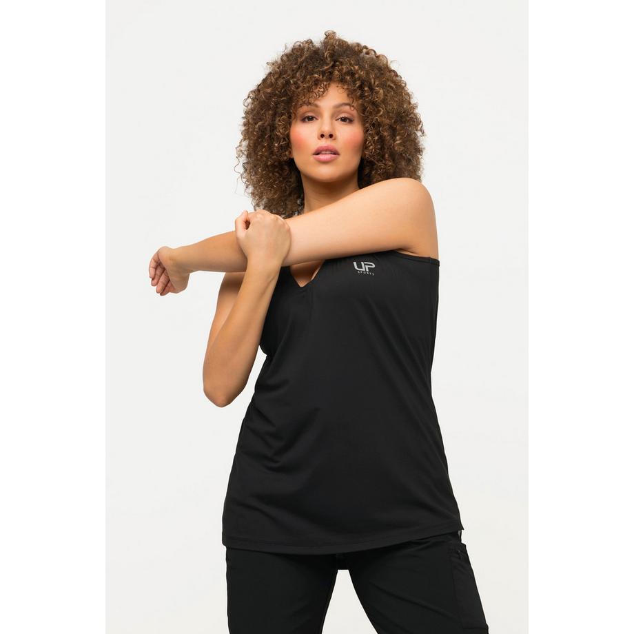 Ulla Popken Schnelltrocknendes V-Ausschnitt Ärmelloses Funktions-Top  