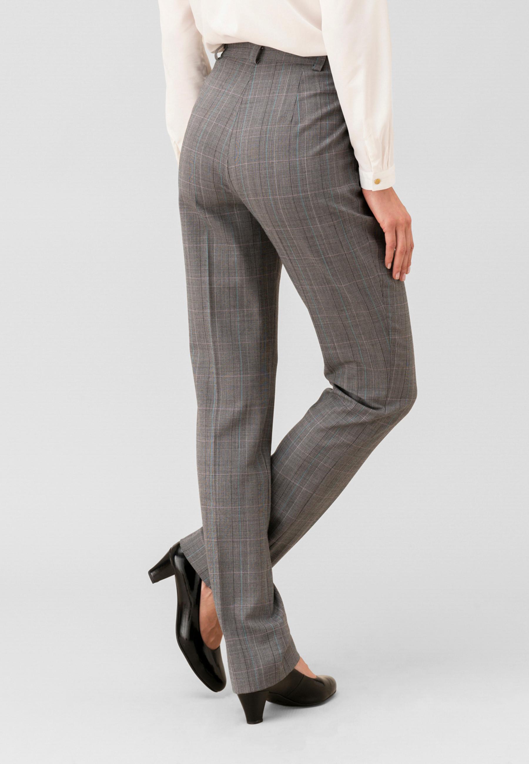 Damart  Pantalon droit 2 statures lainage aspect flanelle bi-extensible. 