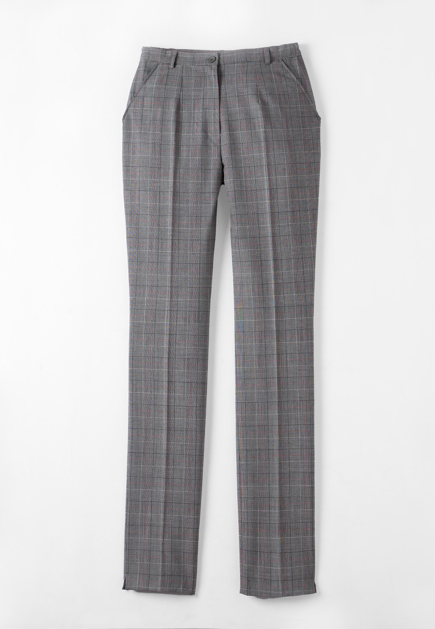 Damart  Pantalon droit 2 statures lainage aspect flanelle bi-extensible. 