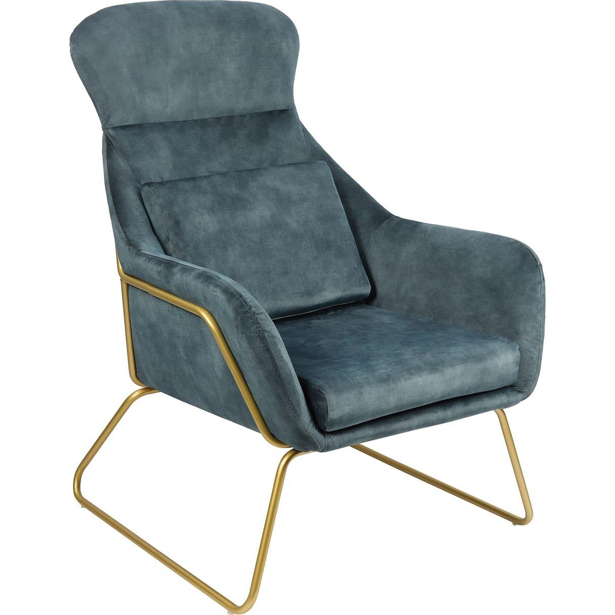 Image of Relaxsessel Samtvelours messing Relaxsessel Samtvelours messing