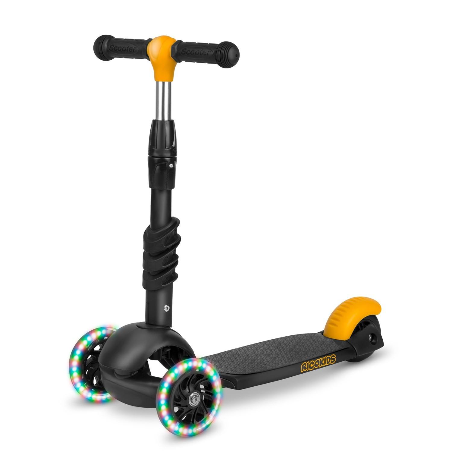 B2X  Dreirädriger Roller Ricokids Cubi – Schwarz und Orange 
