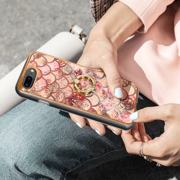 Avizar  Coque fleurs iPhone 8 Plus et 7 Plus 