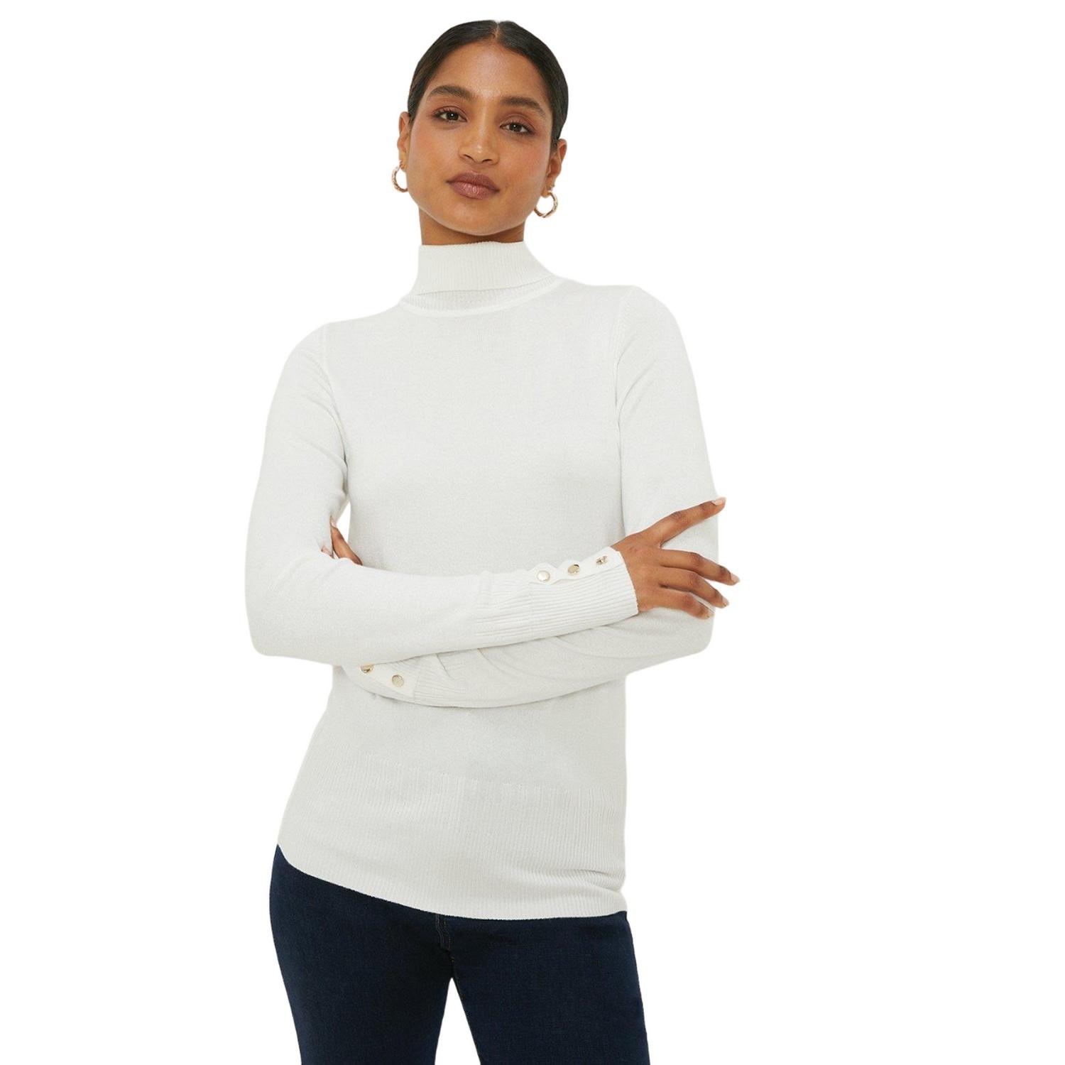 Image of Pullover Rollkragen Damen Elfenbein M