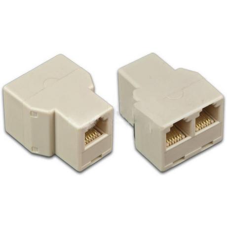 Wirewin  Wirewin MOD DX ADP 8/8-8/8 1:2 adattatore per inversione del genere dei cavi RJ45 Beige 