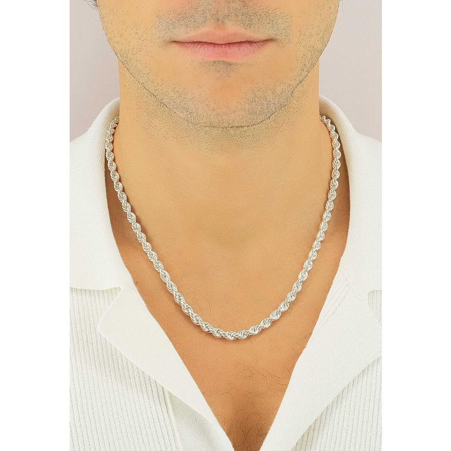 MUAU Schmuck  Collier Cordel Silber 925, 5.5mm, 45cm 