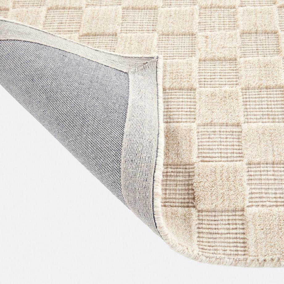 La Redoute Intérieurs Teppich Bilmo mit Karomuster Ton-in-Ton  