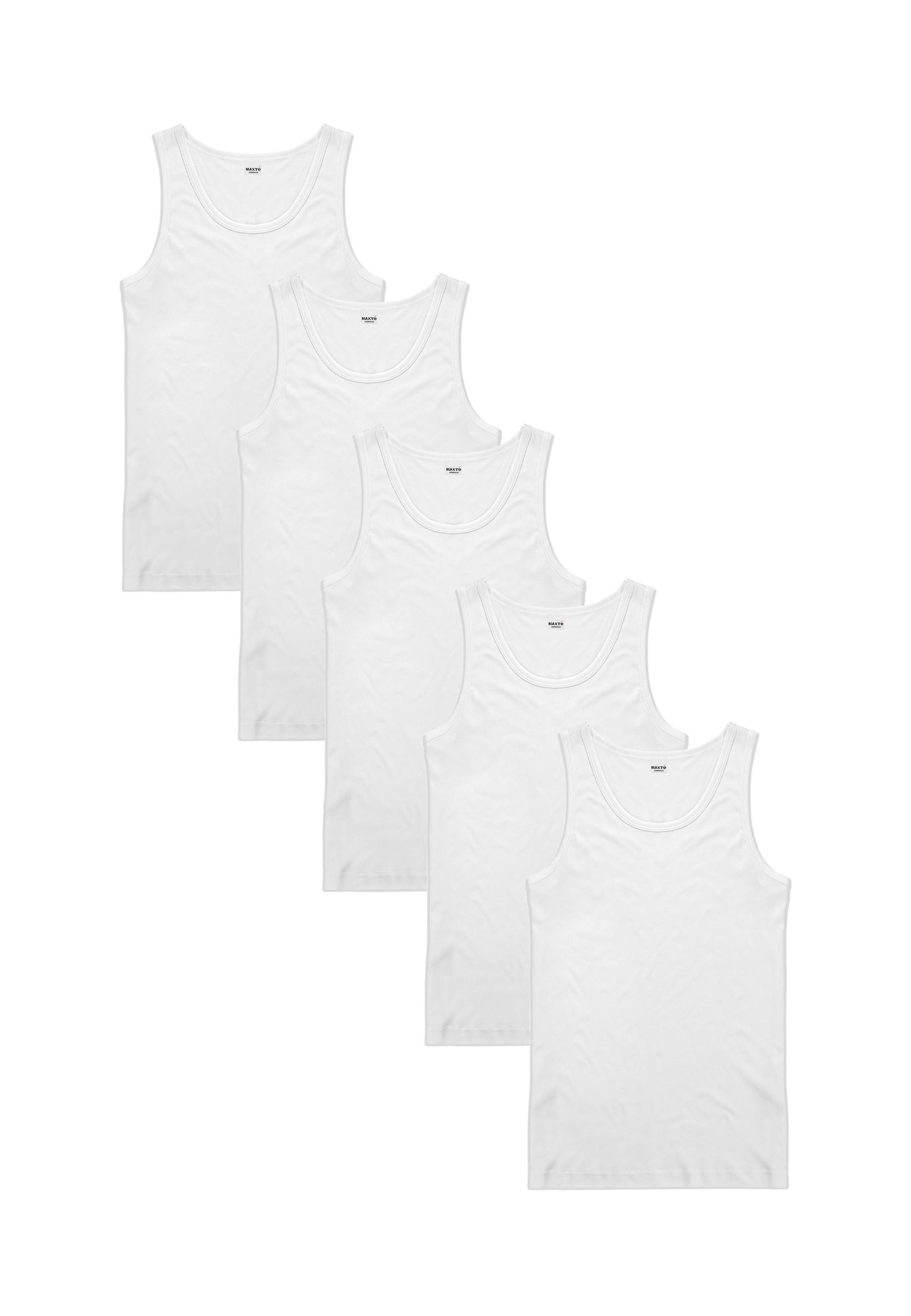 Maxte  BASIC MAX Chemise à Bretelles Sans Manches Paquet de 5 