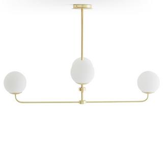 La Redoute Intérieurs Suspension laiton et verre opaline  