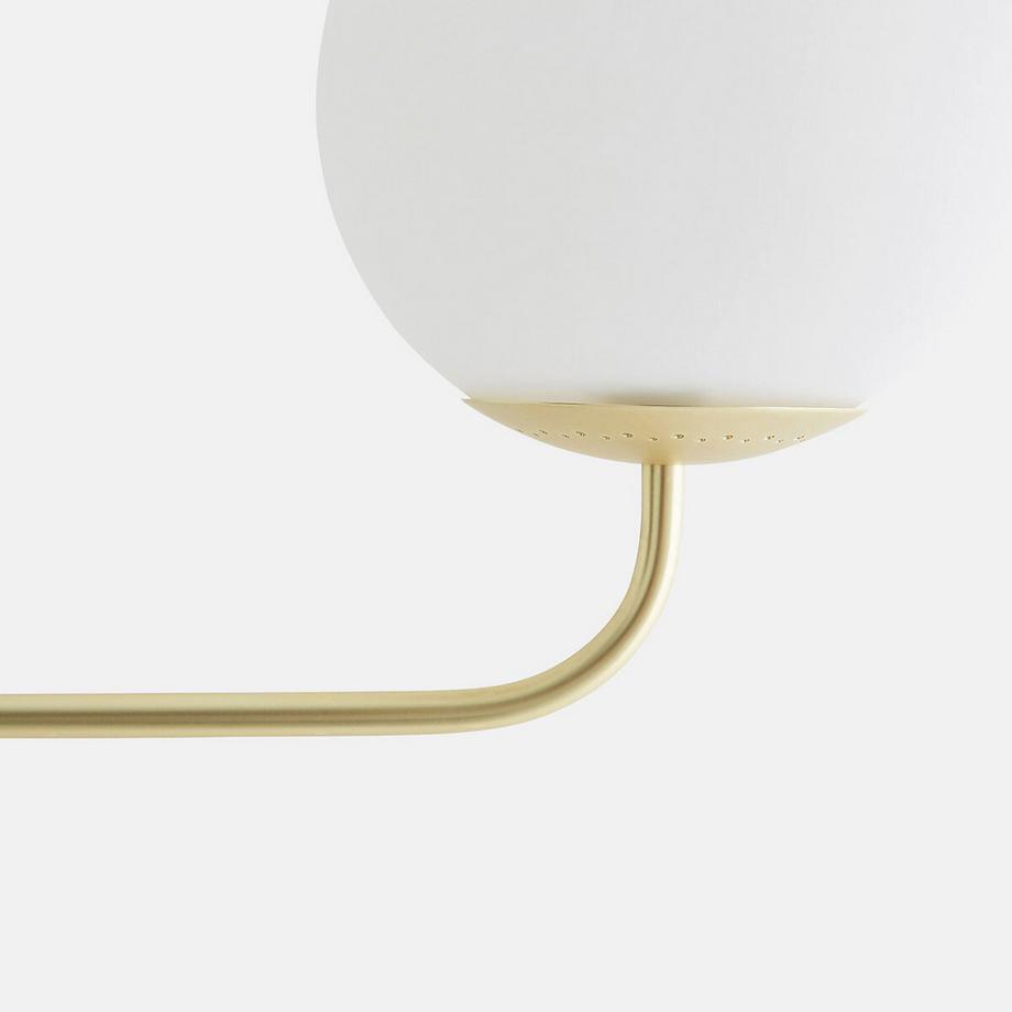 La Redoute Intérieurs Suspension laiton et verre opaline  